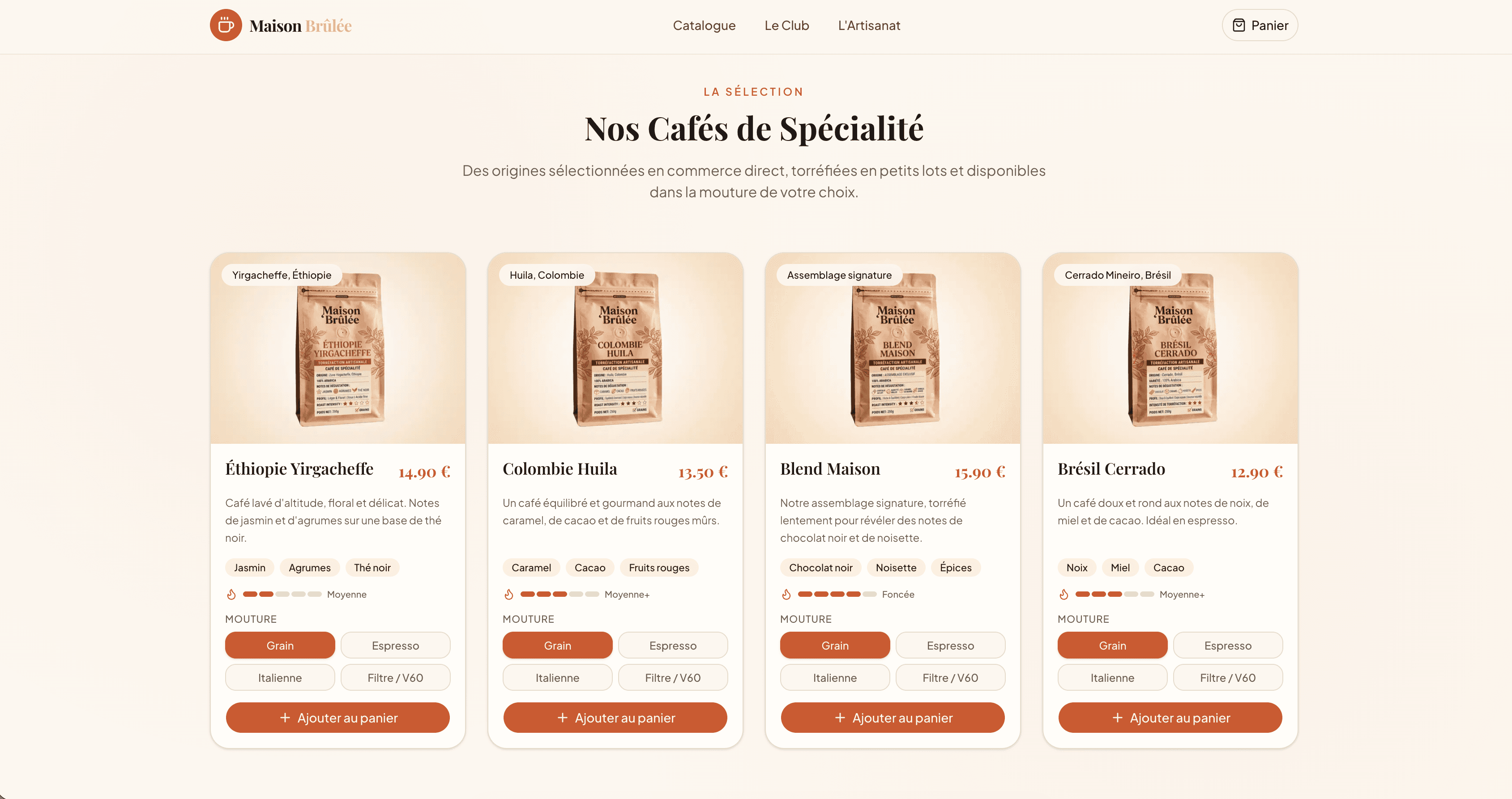 Aperçu du site Maison Brûlée